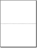 W-2 and 1099 Forms Blank Paper 2-Up Version "NO Instructions on Back" for Laser and Ink Jet Printer (100 2 UP Forms Only)