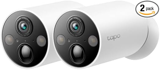 Tapo MagCam 2K+ - 2025 Wirecutter Best Outdoor Security Camera & PCMag Editors' Choice, Wireless Battery Power, Magnetic Mount, Subscription-Free SD Storage or Cloud, Person/Vehicle Detection, 2-Pack
