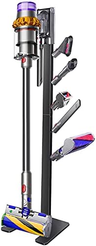 XIGOO Storage-Stand-Docking-Station-Holder Compatible with V15 Detect V11 V10 V8 V7 V6 Cordless Vacuum Cleaners & Accessories, Stable Metal Bracket Organizer Rack, Brushed Black
