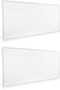 LED ENERGY PLUS 2X4 LED Flat Panel Light with Emergency Battery Backup, 50W 3000K/4000K/5000K, 0-10V Dimmable, 6500 Lumens, LED Drop Celing Lights, 100-277V, DLC UL Listed(2 Pack), White