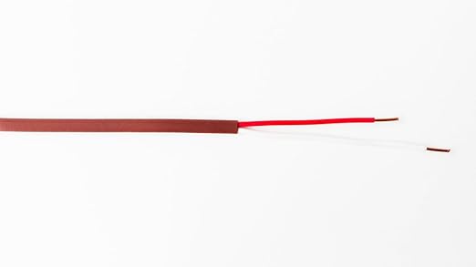 EASTWIRE 18/2 50ft Thermostat Wire, Solid Copper Wire, 18 Gauge Conductor, ETL Listed CL2 Power Limited Circuit Cable for Indoor/Outdoor Low Voltage Applications Use,Brown (18/2, 50ft)