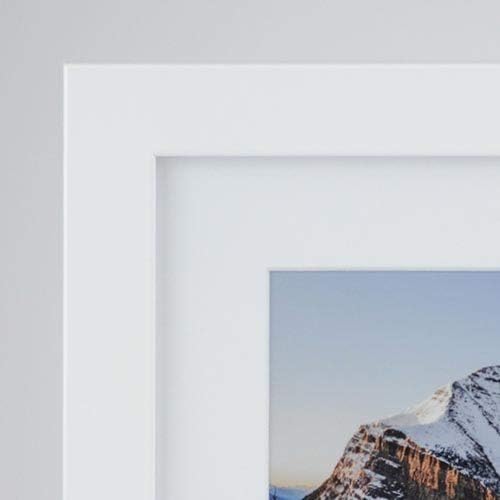 Frame It Easy 33 x 9 White Wood Frame (Derby)
