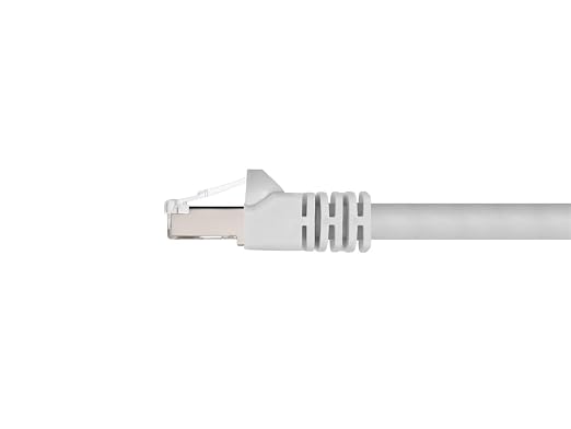Monoprice Cat6A 10ft White Patch Cable Double Shielded 26AWG 10G Pure Bare - Image 2