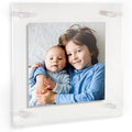 ArtToFrames 16x16 Inch Double Panel Floating Acrylic Picture Frame (Full Frame is 20x20) comes with White Standoff Hardware, Made in the USA, 1 Pack