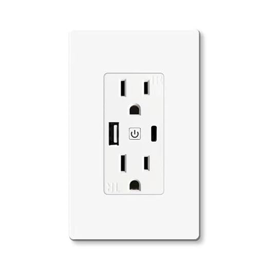 Zigbee Wall outlet with USB | One Controlled | One Always On | Compatibile with - Image 2