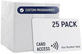 Custom Programmed Door Access Cards Prox - Compatilbe with 26 bit H10301 Format HID 1386 ISOProx II (25)