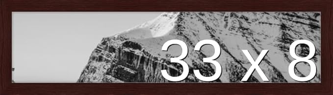 Frame It Easy 33 x 8 Merlot Wood Frame (Derby)