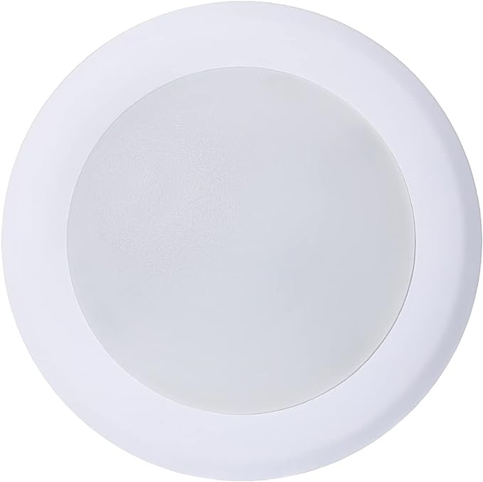 TOPELER 6 Inch LED Disk Light, 15W Modern Flush Mount Ceiling Light, Dimmable Low Profile Disc Downlight, Metal Baffle Trim Fixture for Home Improve, 1000LM 3000K Warm White, ETL Listed