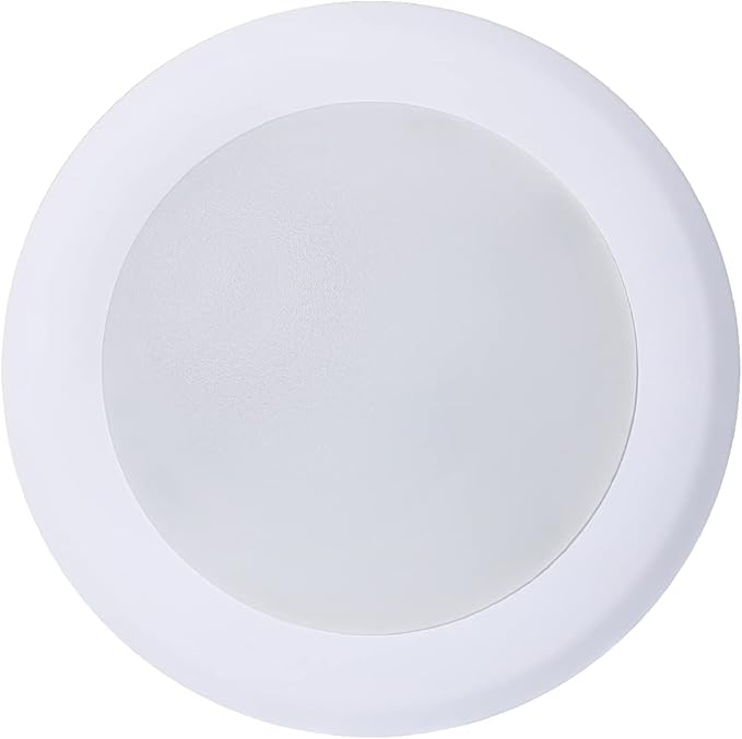 TOPELER 6 Inch LED Disk Light, 15W Dimmable Low Profile Recessed Disc Downlight, Metal Baffle Trim Light Fixture for Home Improve, 1000Lm 4000K Cool White, ETL Listed