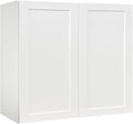 Wall Kitchen Cabinets, RTA Cabinets, White Shaker Cabinet, Wall Mounted, RTA Upper Cabinet, Modern for Kitchen and Bathroom with Door (White, 33" W x 30" H x 12" D)