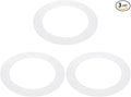 PATIKIL 4.5" ID 6.3" OD Plastic Trim Ring, Translucent Matte White by PATIKIL