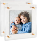 ArtToFrames 20x20 Inch Double Panel Floating Acrylic Picture Frame (Full Frame is 24x24) comes with Gold Standoff Hardware, Made in the USA, 2 Pack