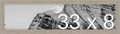Frame It Easy 33 x 8 Rustic Gray Wood Frame (Derby)
