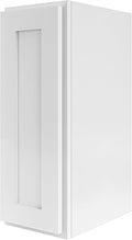 Wall Kitchen Cabinets, RTA Cabinets, White Shaker Cabinet, Wall Mounted, RTA Upper Cabinet, Modern for Kitchen and Bathroom with Door (White, 09" W x 36" H x 12" D)