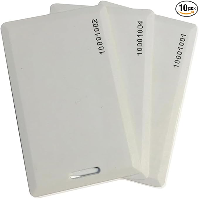 10 pcs 26 Bit Proximity Clamshell Prox Swipe Cards Compatable by Unknown