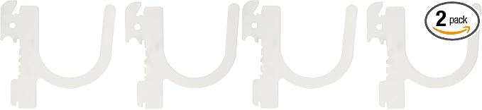 Wall Control Pegboard Accessory - U-Shaped Slotted Metal Hook - White (Pack of 2)