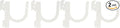 Wall Control Pegboard Accessory - U-Shaped Slotted Metal Hook - White (Pack of 2)