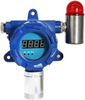 ATO Fixed Carbon Monoxide Gas Detector, 4-20mA Signal Output, CO Gas Leak Detector 0 to 100/500/1000 ppm, with Sound and Light Alarm (0-1000ppm, 2NO+2NC)