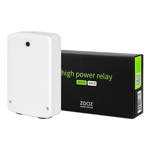 Zooz Z-Wave Long Range High Power Relay ZEN78 800LR | Z-Wave Hub Required by ZOOZ