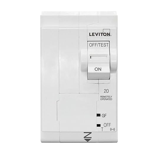 Leviton 2nd Gen Smart Circuit Breaker with Remote Control, GFCI, 2-Pole 20 Amp, 120/240-Volt and 120/208-Volt, 10kA Interrupt Rating, LB220-GST