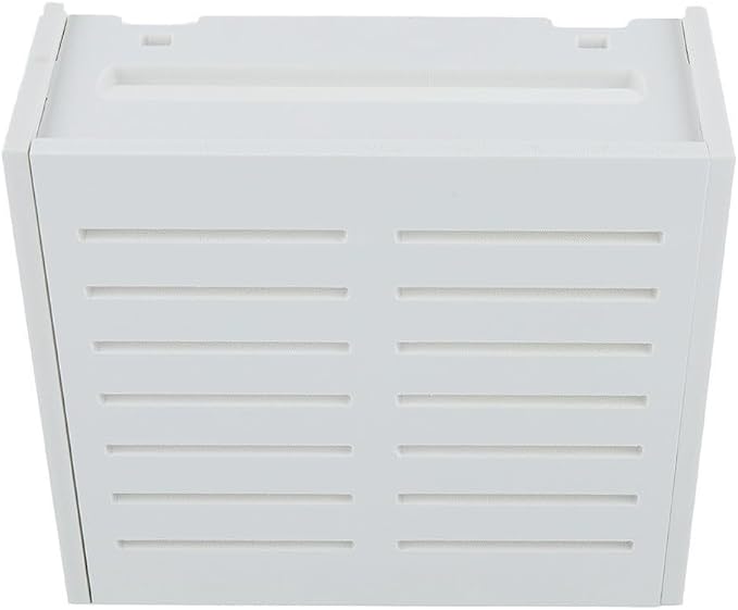 White Plastic Router Storage Box, Wall Mount Cable Organizer - Image 9