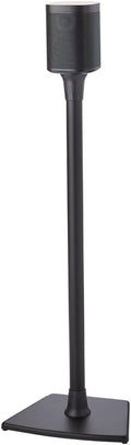 Sanus Wireless Sonos Speaker Stand for Sonos One, Play:1, & Play:3 - Audio-Enhancing Design with Built-in Cable Management - Single Stand (Black) - WSS21-B1
