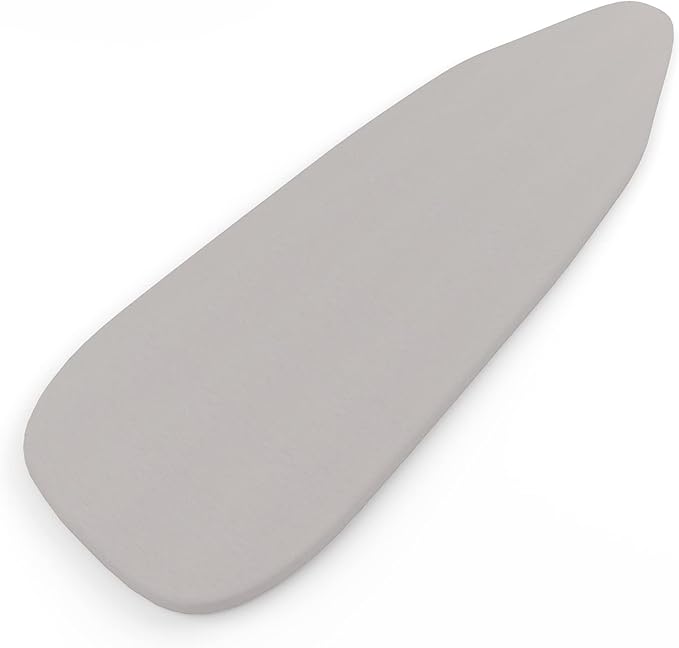 Encasa XO Ironing Board Cover and Pad 42"x14" - 4mm Felt Medium Iron Board Cover with Padding - Heat Resistant, Stain-Safe Dye, Non Slip Elastic Bungee Cord Tightening Iron Table Cover Light Grey
