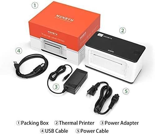 MUNBYN Shipping Label Printer RealWriter 941, 4x6 Thermal Label Printer - Image 8