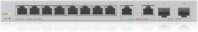 Zyxel 12 Port Network Switch | 2.5Gb Multi Gigabit Switch | Web Managed | 8x 1G - Image 3