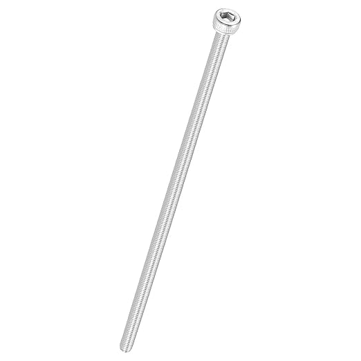 Kozelo 4pcs Socket Head Cap Screws - [M3-0.5 x 100mm] 304 Stainless Steel Allen Socket Drive for Electrical Motor 3D Printing Fan Engine Replacement Use, Silver