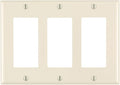 Leviton 3-Gang Decora/GFCI Device Wallplate, Standard Size, Device Mount by Leviton