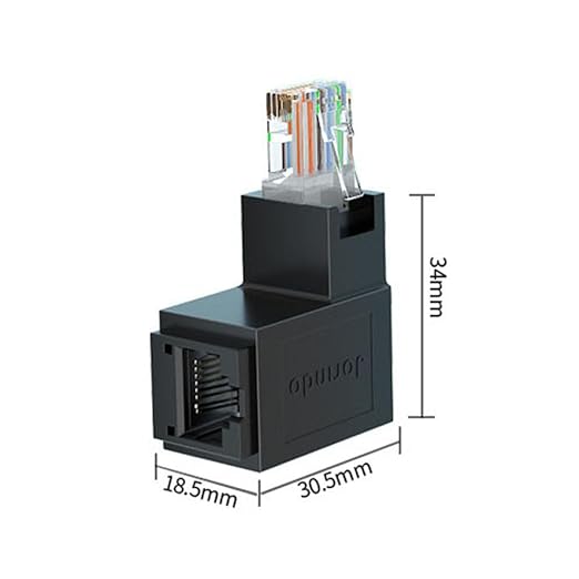 2 PCS RJ45 Male to Female Cat6 Ethernet Adapter - Image 4