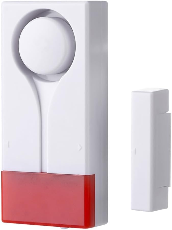 Meichoon Window Door Alarm Wireless for Home Security Sensor Anti Theft Burglar Doorbell Chime DIY Protection Ideal for Pool Garage Apartment and RV with 2 Alarm and 1 Remote Control