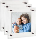 ArtToFrames 26x26 Inch Double Panel Floating Acrylic Picture Frame (Full Frame is 30x30) comes with Black Standoff Hardware, Made in the USA, 3 Pack