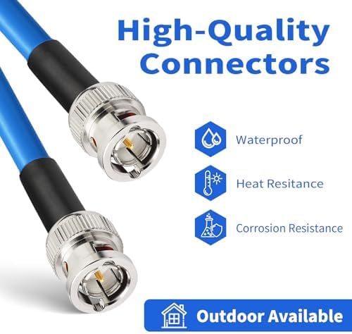 Superbat SDI BNC Cable 3G/6G/12G (Belden 1694A, 2ft) - Supports HD-SDI/3G-SDI/4K/8K, Precision Video Cable for SDI (1Pcs)