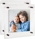 ArtToFrames 16x16 Inch Double Panel Floating Acrylic Picture Frame (Full Frame is 20x20) comes with Black Standoff Hardware, Made in the USA, 2 Pack