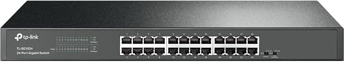 TP-Link TL-SG1024 | 24 Port Gigabit Ethernet Switch | Plug and Play | Sturdy by TP-Link