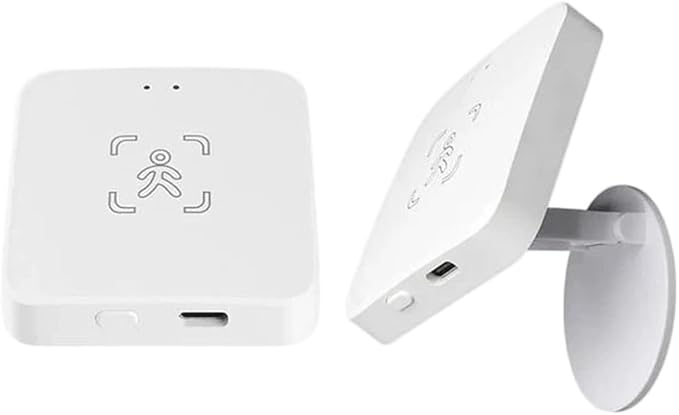 Smart Zigbee/WiFi Motion Sensor, Human Presence Motion Sensor with PIR and Millimeter Wave Detection, Static Presence Recognition, Light and Environmental Monitoring(A)