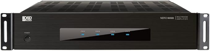 OSD Audio Nero Max8: 4-Zone, 4-Source Amplifier 80W Power, Multi-Room Audio Control, App Integration for iOS & Android, Expand up to 12 Zones, Control4 Driver Support
