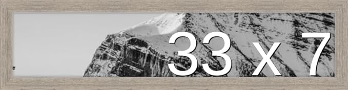 Frame It Easy 33 x 7 Rustic Gray Wood Frame (Derby)