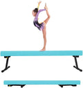 Adjustable&Foldable Gymnastics Balance Beam,6FT/8ft High-Low Level Floor Gymnastic Beam,No Tool Require, Gym Equipment for for Kids Children Girls Home Training