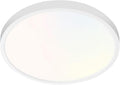 hykolity 9 Inch Selectable CCT LED Round Flat Panel Light, 18W 1800LM 3000K/4000K/5000K, Edge-Lit Flush Mount Ceiling Light Fixture for Kitchen, Bedroom, Laundry and Closet Room, White
