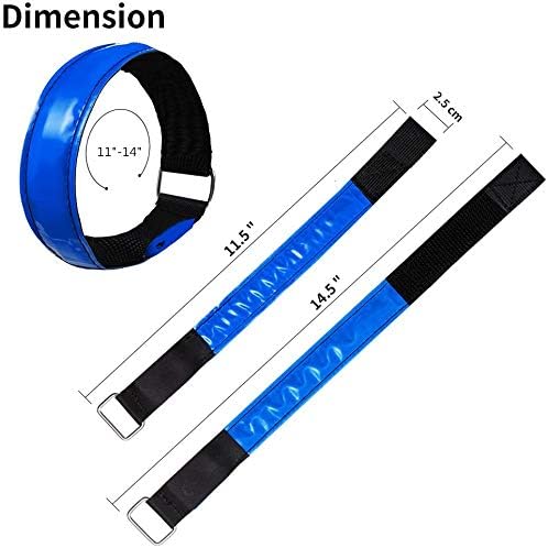 2 Pack Rechargeable LED Reflective Armband, High Brightness High Visibility - Image 2