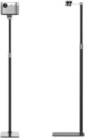 Perfectisan Projector Floor Stand with Adjustable Height 29.9 - 52.7 inch, Carbon Alloy Steel Material, Stand with 360 Rotatable, Mount for Outdoor/Indoor/Home/Office - Black