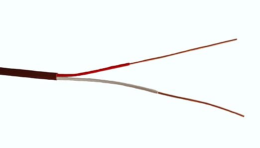 EASTWIRE Thermostat Wire, Solid Copper Wire, 18 Gauge Conductor, ETL Listed CL2 Power Limited Circuit Cable for Indoor/Outdoor Low Voltage Applications Use,Brown (18/2, 100ft)