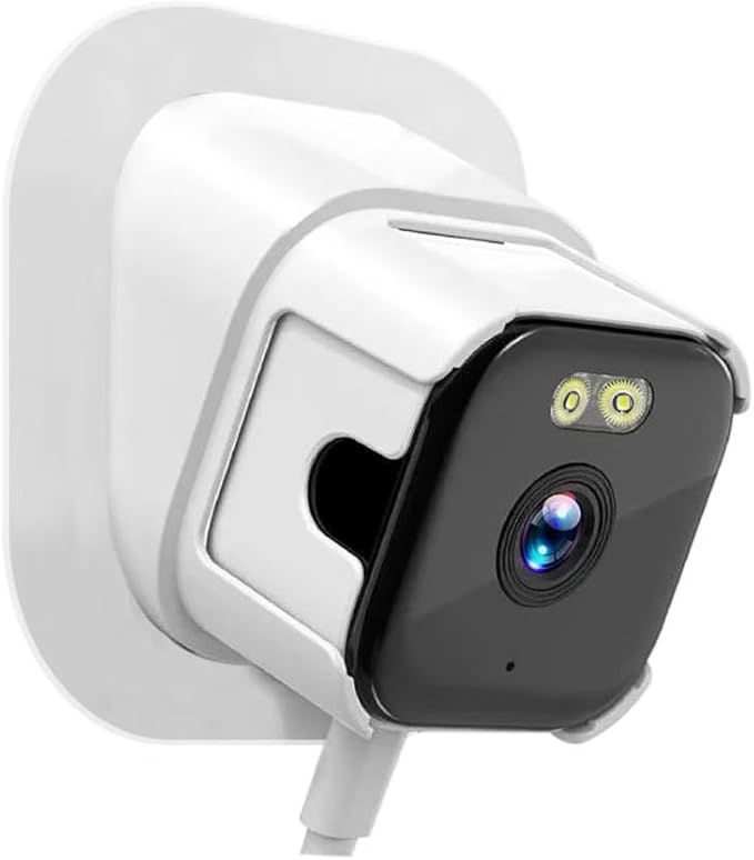 HURRISE 2K Window Camera, WiFi Indoor Cameras for Home Security with Al Color Night Vision, Person & Motion Detection,24/7 Recording