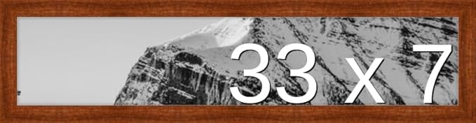 Frame It Easy 33 x 7 Russet Wood Frame (Derby)