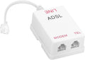 Uvital DSL Filter Splitter for Landline Phone, ADSL Splitter Filter, DSL Filter by Uvital