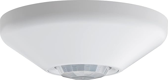 SensorSwitch Ceiling Motion Sensor, PDT Passive Dual Technology Passive Infrared PIR and Microphonics Occupancy Sensor, 360° Small Motion Detection, Indoor Use, Line Voltage, Standard Range