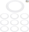 PATIKIL 4.5" ID 6.3" OD Plastic Trim Ring, Translucent Matte White by PATIKIL